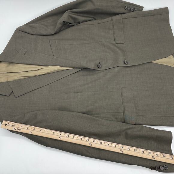 LAUREN RALPH LAUREN Mens Blazer Size 42L Brown Wool 2 Button Sport Suit Jacket - Picture 8 of 8